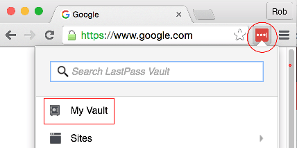 LastPass Select Vault